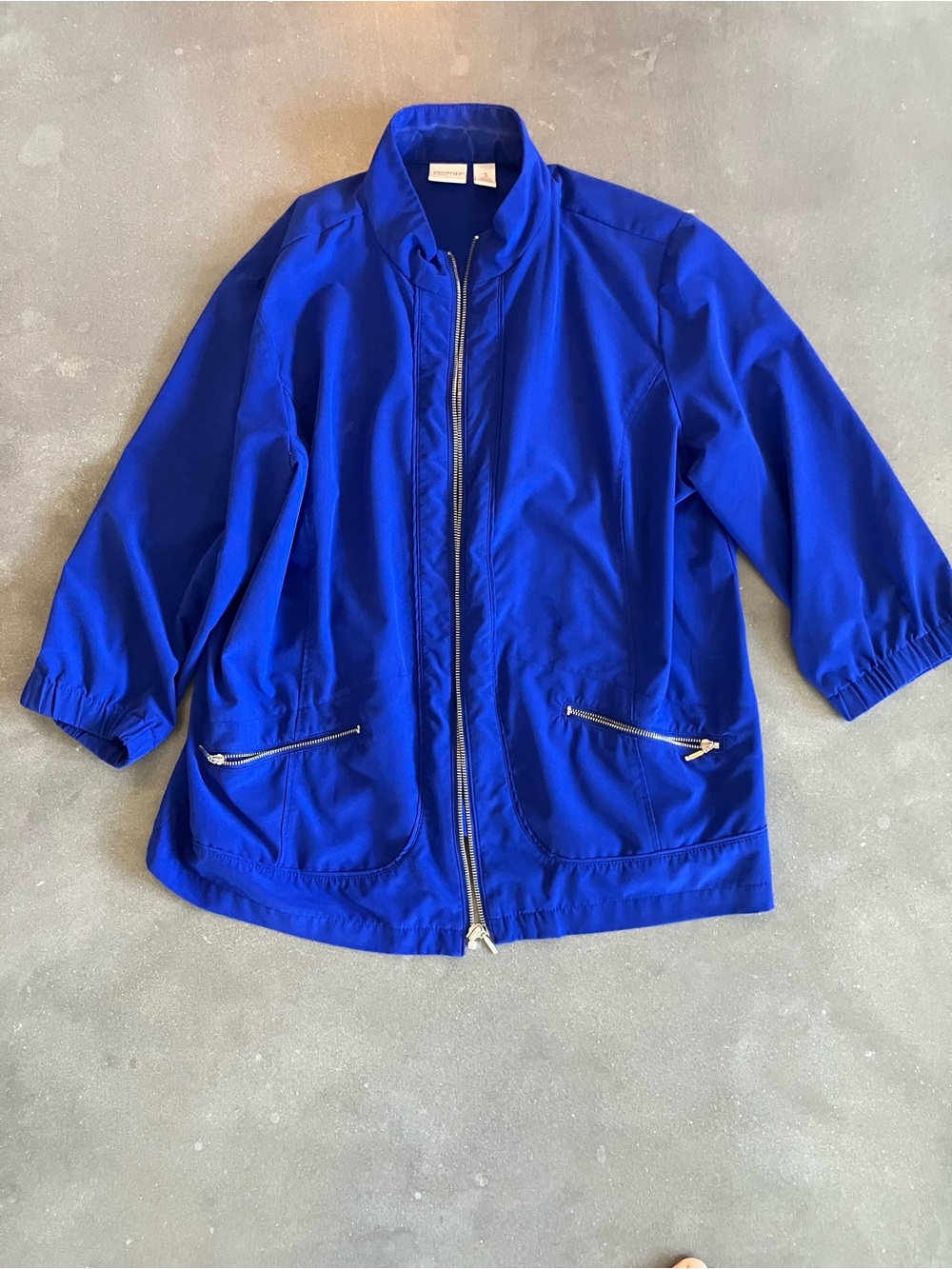 Cobalt Zip-Front Lightweight Jacket